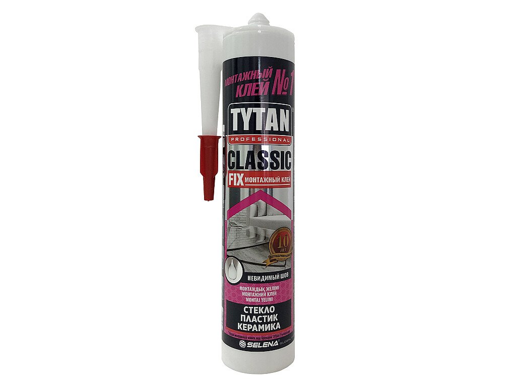 Клей монтажный прозрачный Tytan Classic Fix, 310 мл
