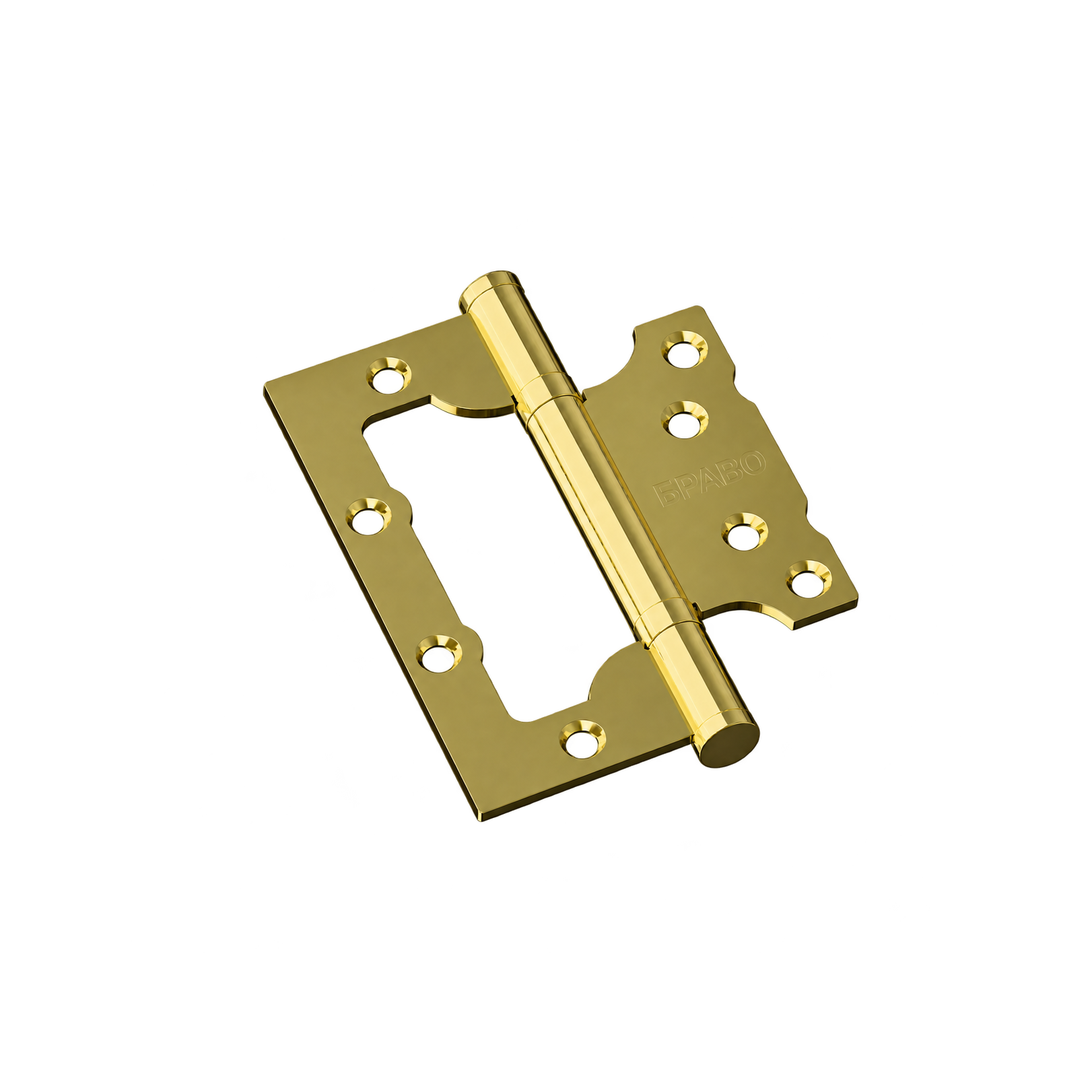 Петля без врезки стальная Bravo F-4-2BB 100*75*2,5 G Золото (универс.)
