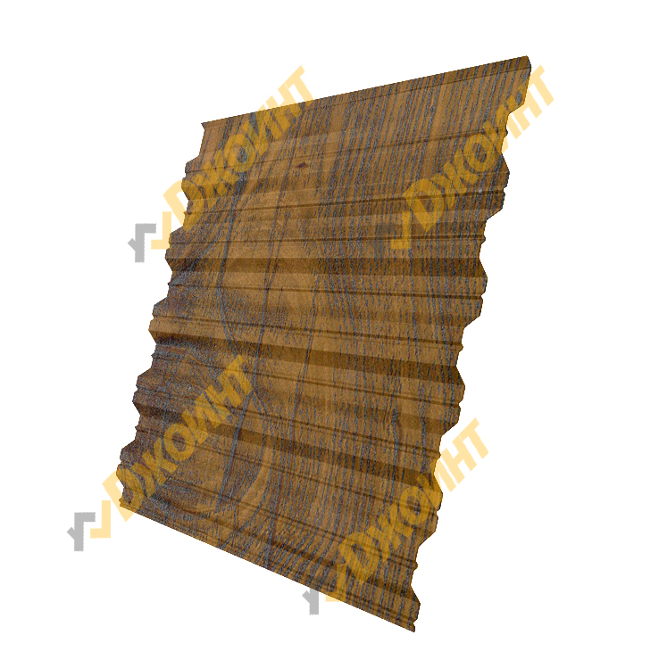Профнастил НС-35 0,5 Printech Real Print Noble Chestnut (Благородный каштан)