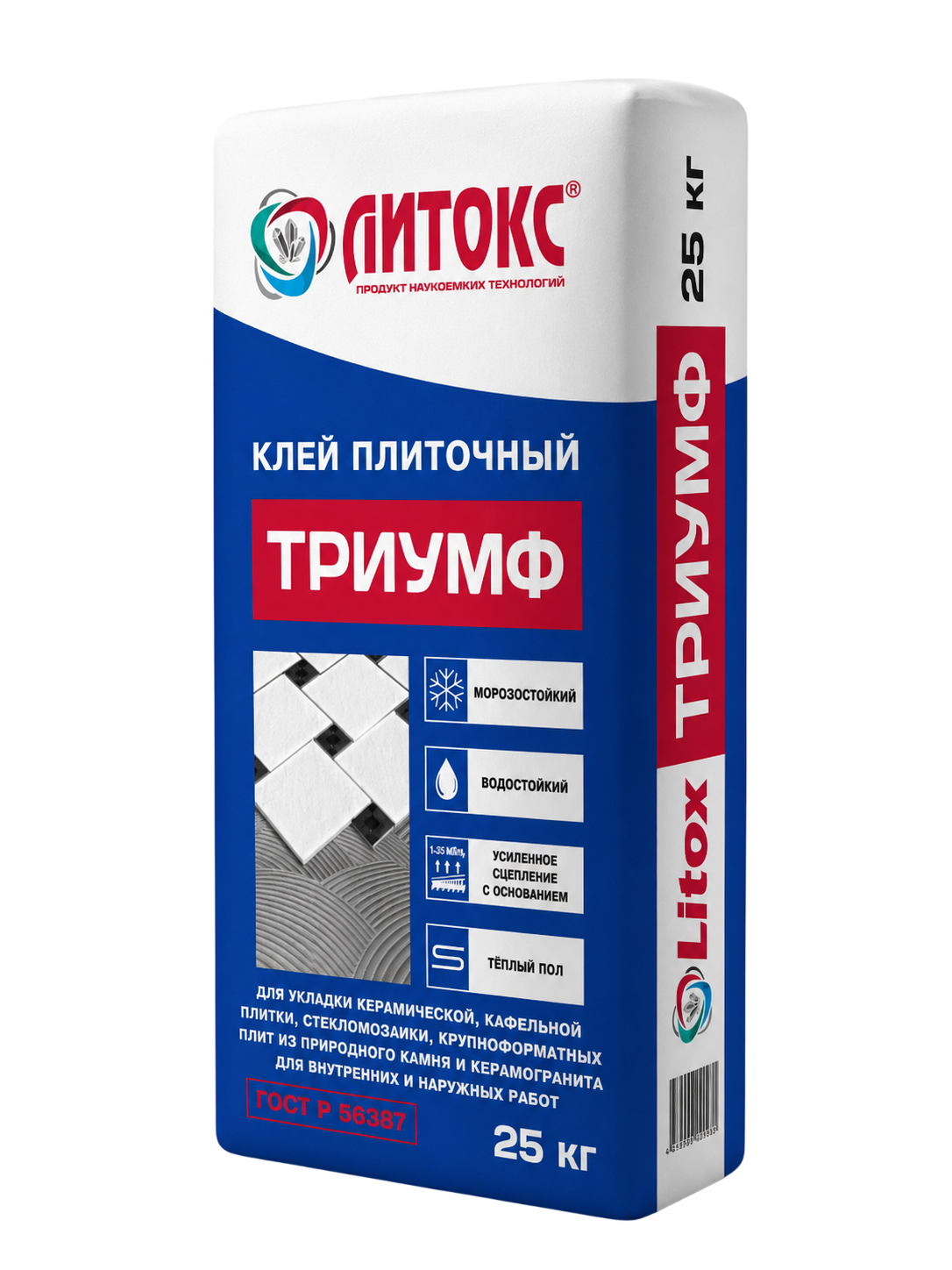 ЛИТОКС ТРИУМФ Клей плиточный 25 кг