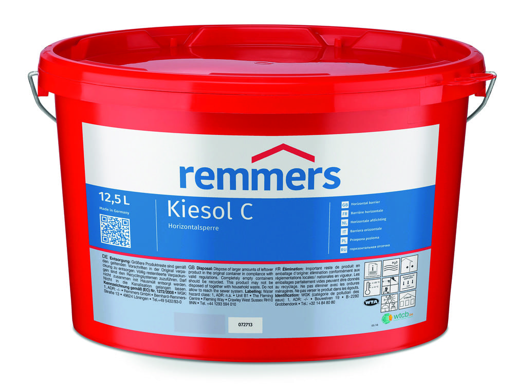 REMMERS KIESOL C Специальный крем для инъектирования безнапорным и напорным методом 12,5 л