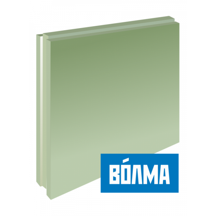 Плита пазогребневая ПГП ВОЛМА 667*500*80 мм полнотелая влагостойкая Зима
