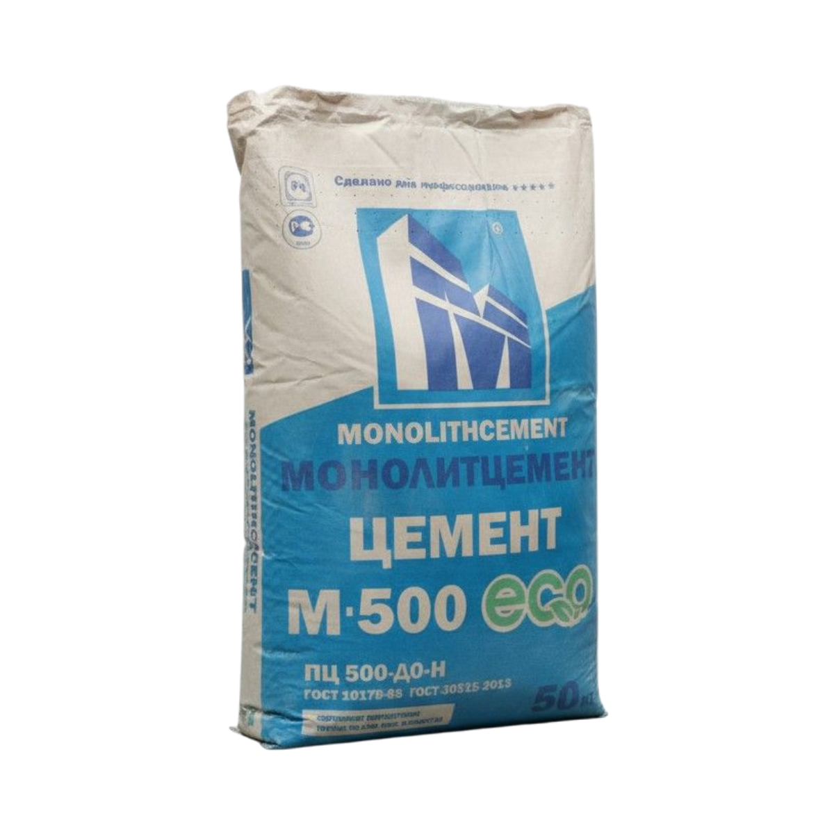 Цемент Портландцемент М500 Д0 ЦЕМ 0 42,5 H Монолитцемент ЭКО 50 кг