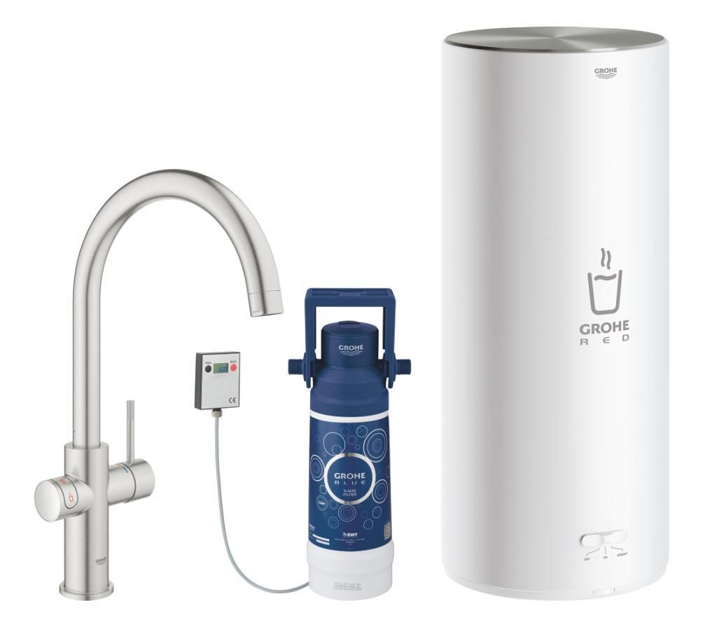 Смеситель для мойки GROHE RED II DUO с бойлером 7л. 30079DC1 - фото 2