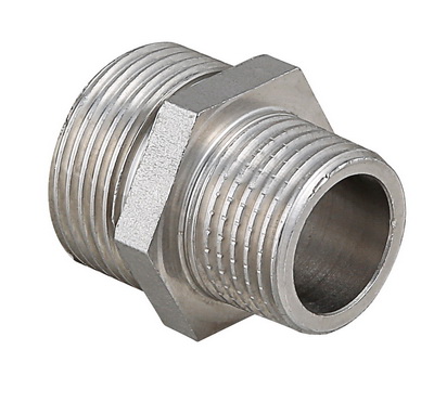 Ниппель переходной Valtec 2" x 1 1/2", латунь никелированная