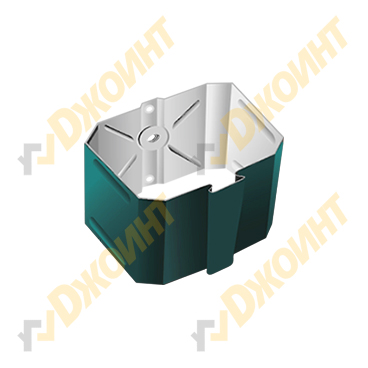 Держатель трубы прямоугольный (на кирпич) 76*102 RAL 5021 морская синева