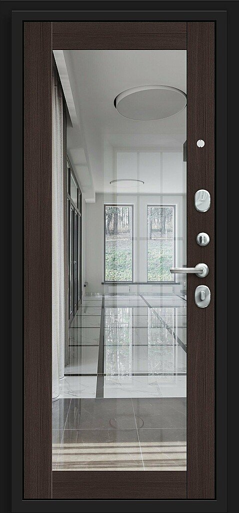 Дверь входная Флэт Kale Bravo R-3 Almon/Wenge Veralinga 2050x960 мм Правая