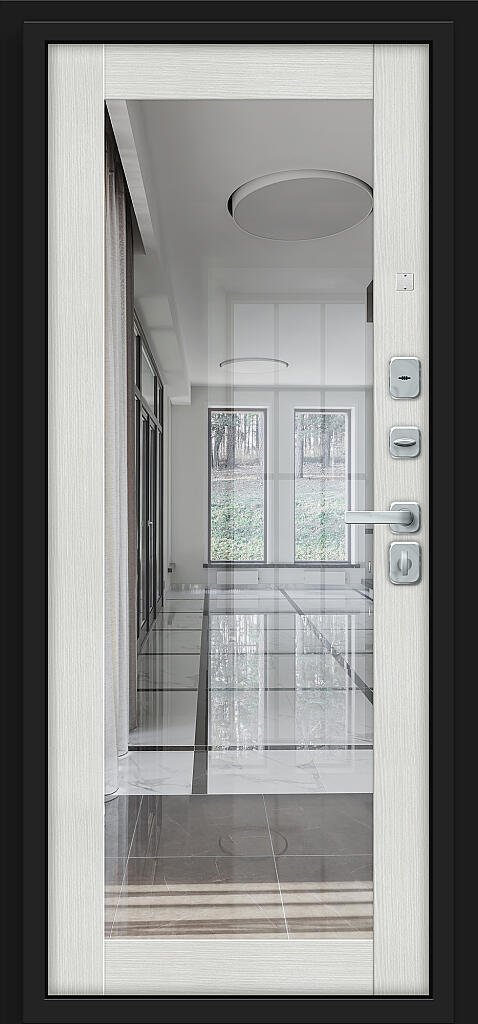 Дверь входная Флэт/BChrome Bravo R-3 Almon правая 2050x860 мм Almon/Bianco