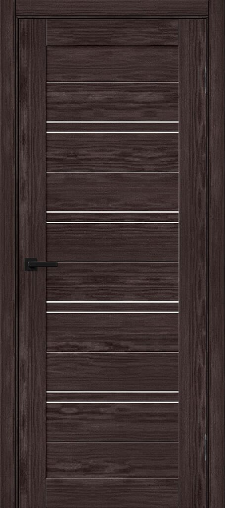 Дверь межкомнатная полотно Браво-28 эко шпон Wenge Melinga 2000x700 мм Magic Fog