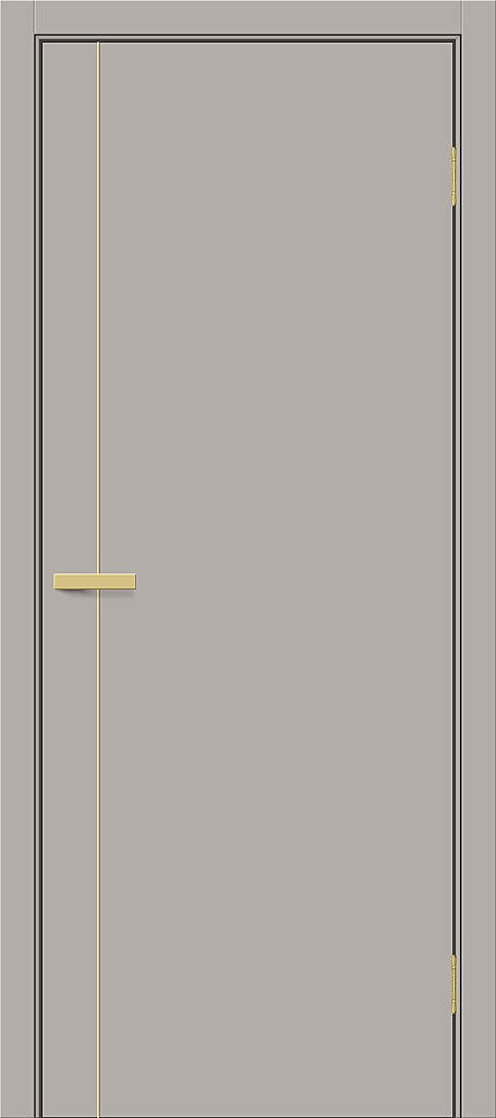 Дверь межкомнатная полотно Браво-0.10.П (SG:P3) пэт Grey Silk 2000x800 мм