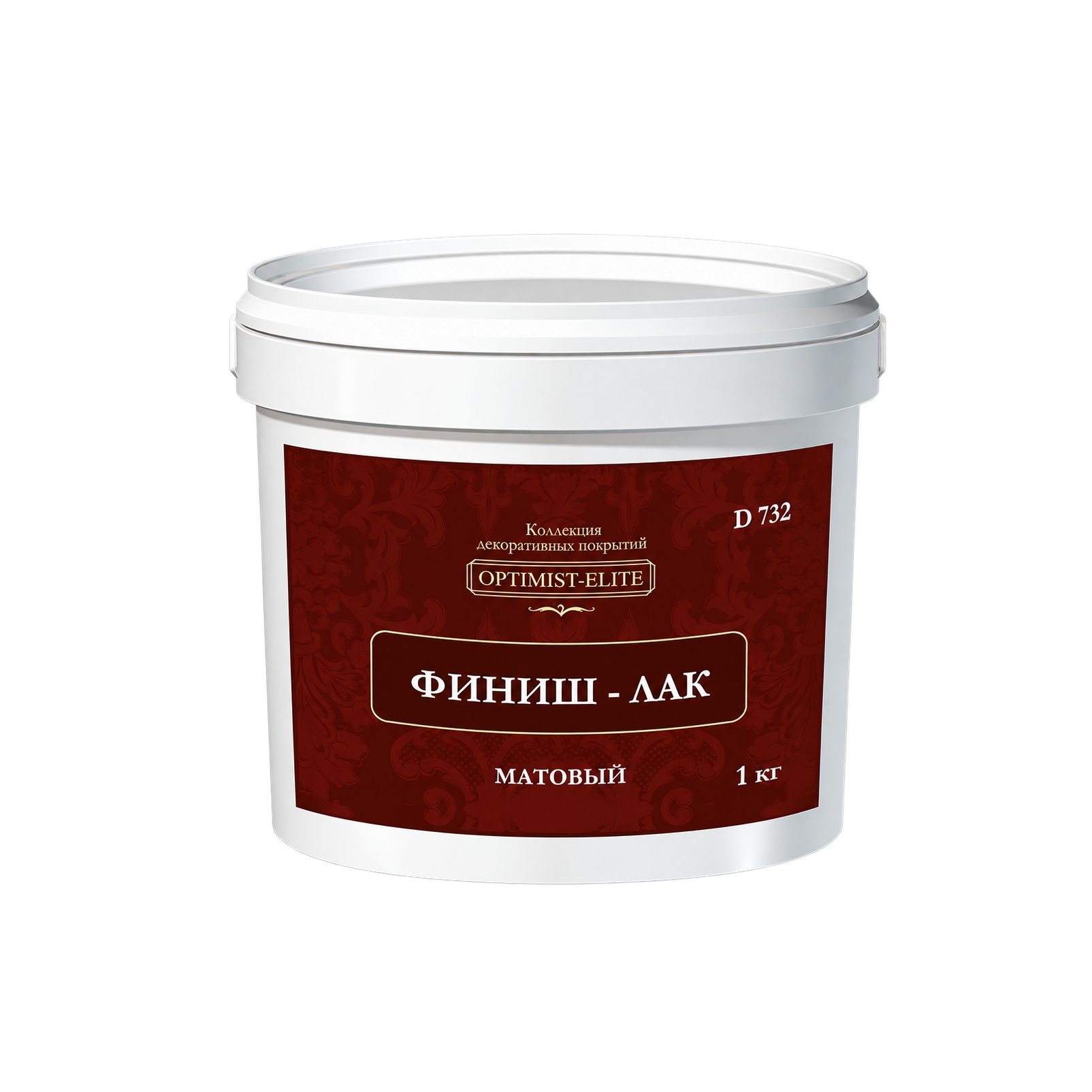Финиш-лак Оптимист матовый бесцветный акриловый D732, 3 кг