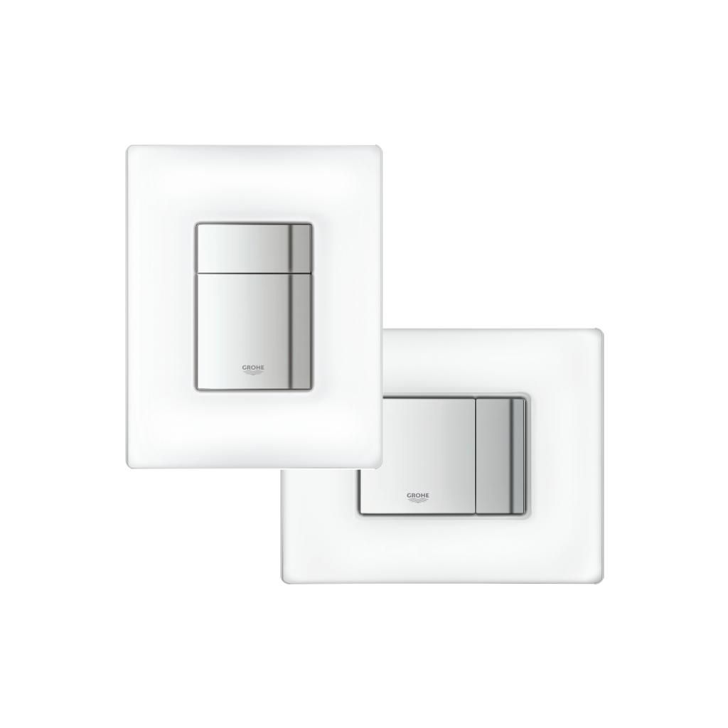 Клавиша двухрежимная GROHE Skate Cosmo 156*197 матовая белая 38845MF0 - фото 5