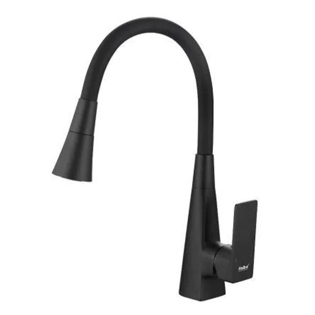 Смеситель для мойки HAIBA HB73823-7 черный, гибкий излив 1/2