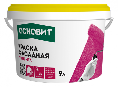 Краска фасадная акриловая ОСНОВИТ Универса СА С91 база А, 13 кг