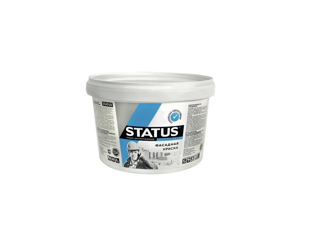 Краска Радуга STATUS фасадная 1,5 кг