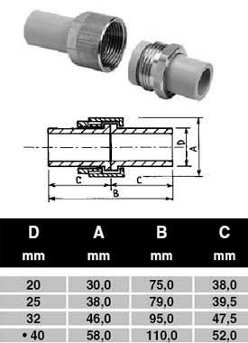 ПП Соединение Ekoplastik разборное D25 (серый)