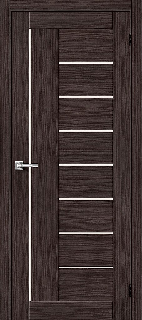 Дверь межкомнатная полотно Порта-29 эко шпон Wenge Veralinga 2000x900 мм Magic Fog