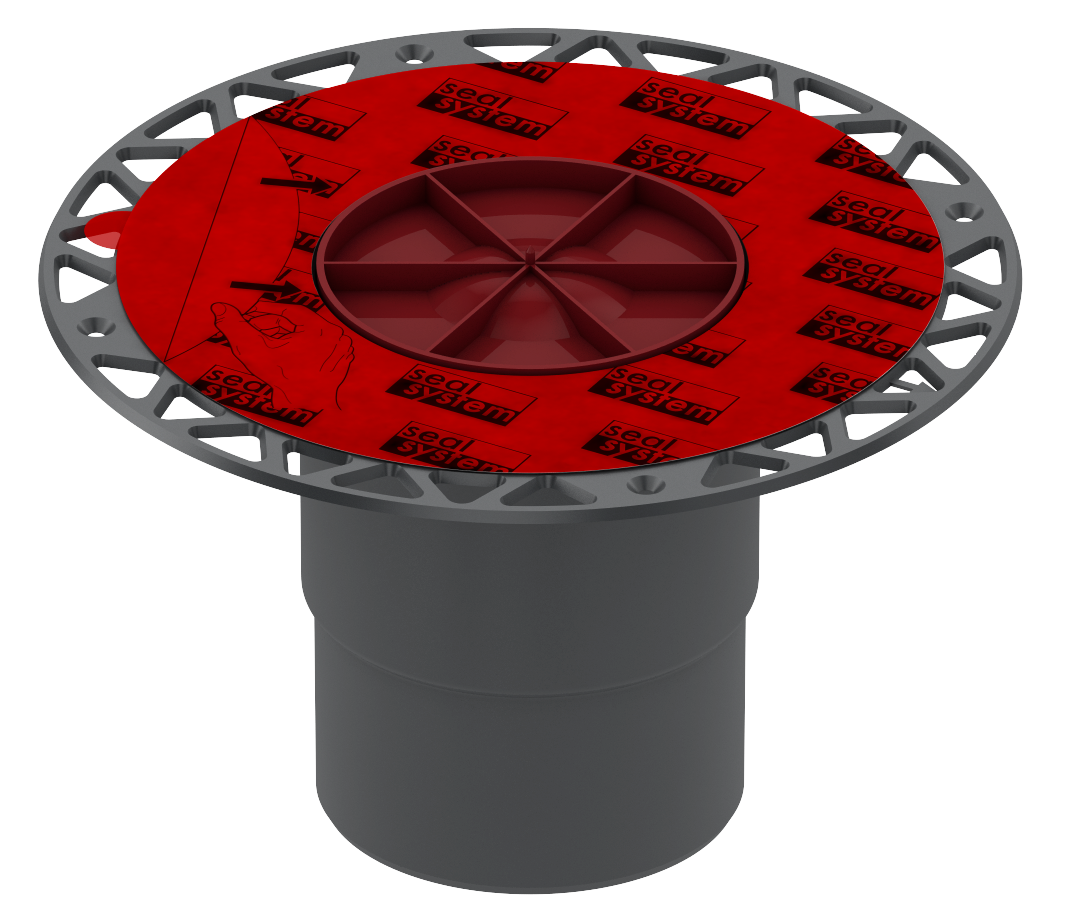 Сифон вертикальный с фланцем DN 100 без решетки TECEdrainpoint S
