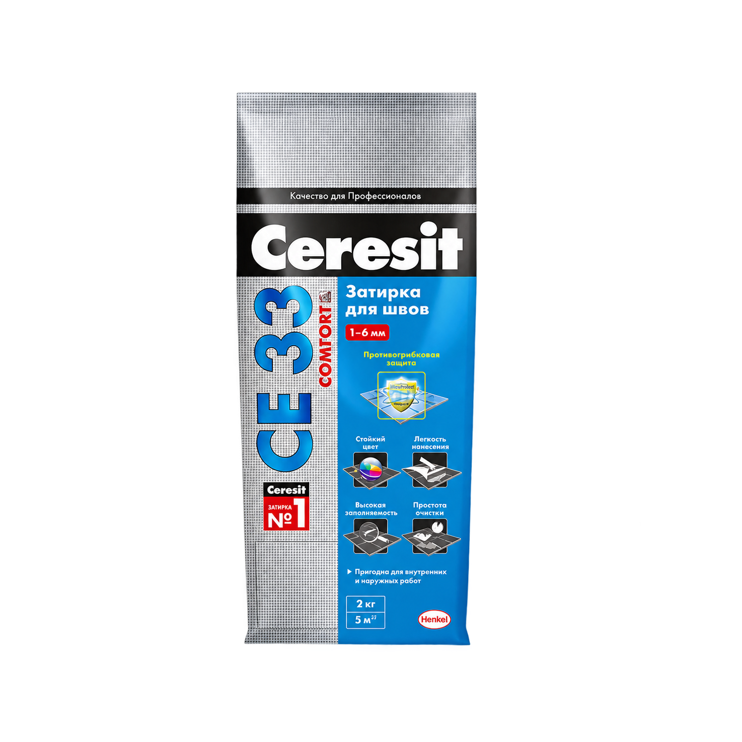 CERESIT NO52 Затирка СЕЗЗ, Какао, 2 кг