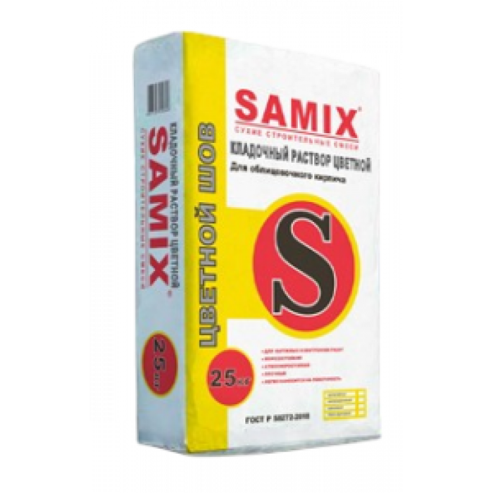 SAMIX Раствор кладочный Светло-желтый, 25 кг