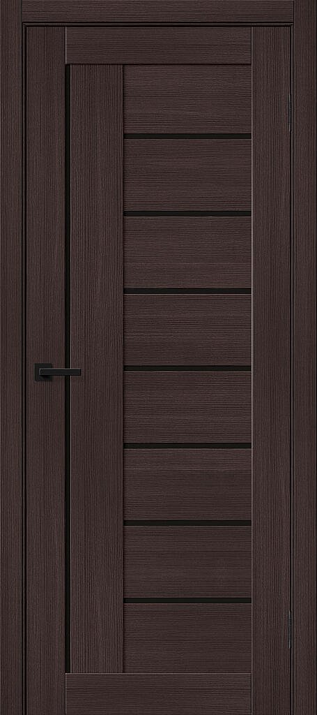 Дверь межкомнатная полотно Браво-29 эко шпон Wenge Melinga Black Shine 2000x900 мм