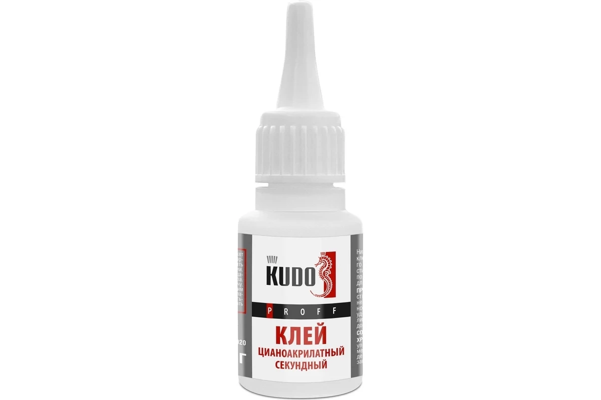 Секундный клей KUDO PROFF цианоакрилатный, 20 г