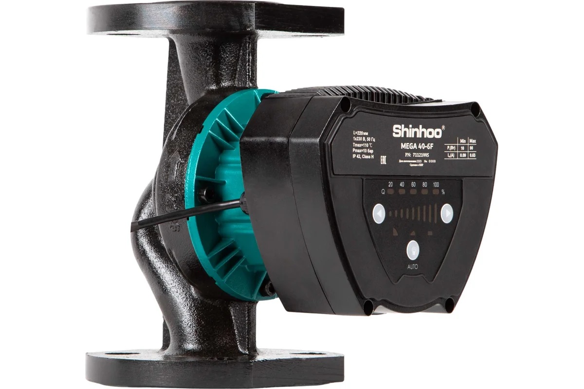 Насос циркуляционный SHINHOO MEGA 40-10F 1x230V