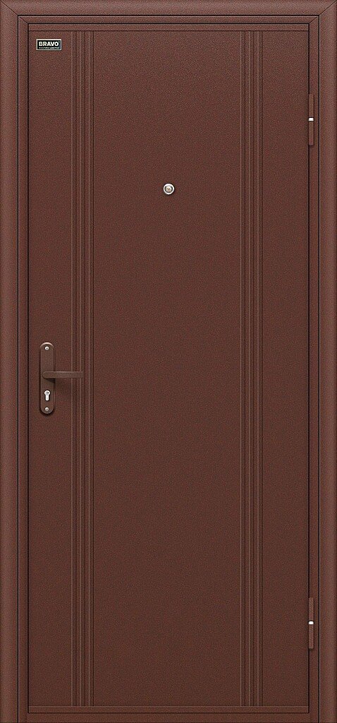 Дверь входная Door Out 101 Optim Антик Медь 2050x880 мм Левая