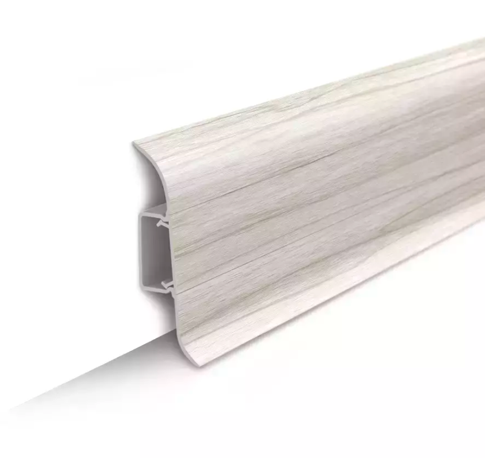 Плинтус ПВХ Ideal Классик 267 Клен белый 22*85*2200 мм (упак 40 шт)