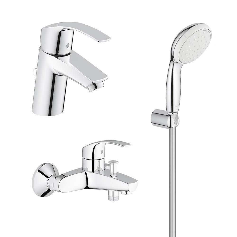 Комплект смеситель с душевым набором GROHE EUROSMART 123582