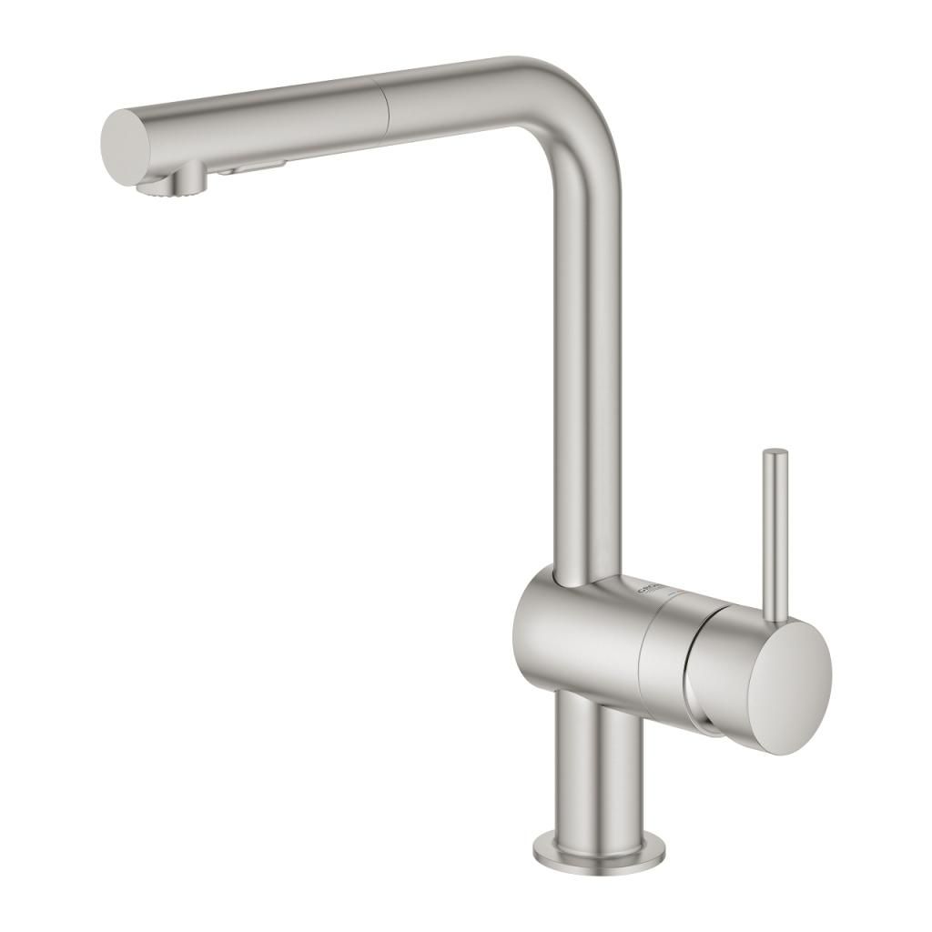 Смеситель для мойки GROHE MINTA вытяжной излив 3/8 30274DC0 - фото 3