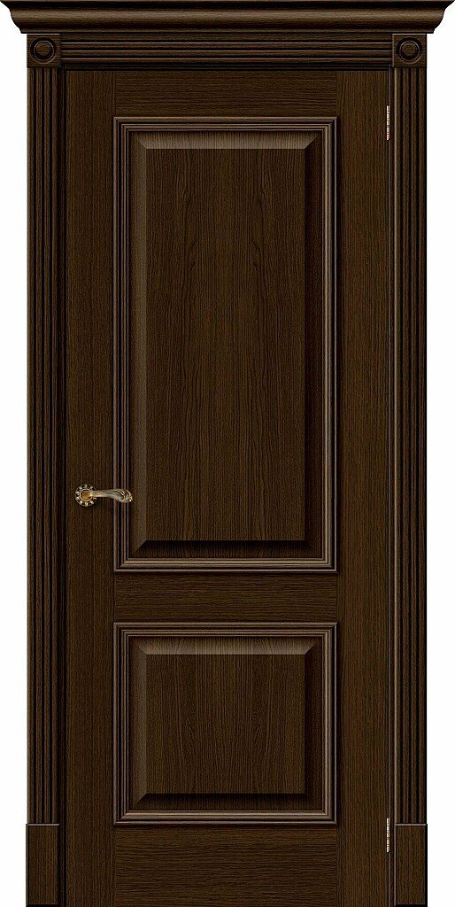 Дверь межкомнатная полотно Вуд Классик-12 шпон Golden Oak 2000x900 мм