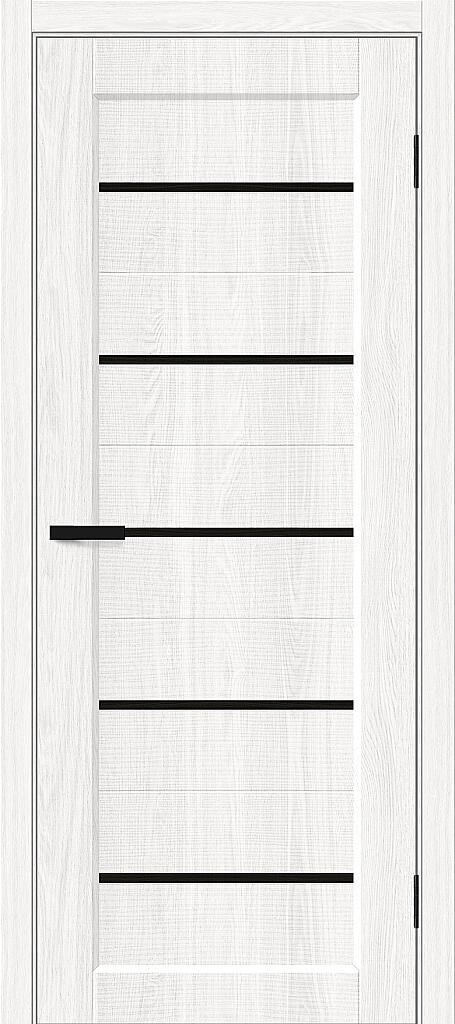 Дверь межкомнатная полотно Мода-22 Black Line эко шпон White Dreamline 2000x900 мм