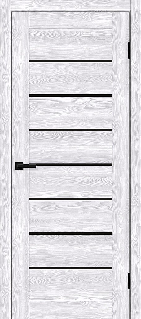 Дверь межкомнатная полотно Браво-22 эко шпон Riviera Ice Black Shine 2000x700 мм
