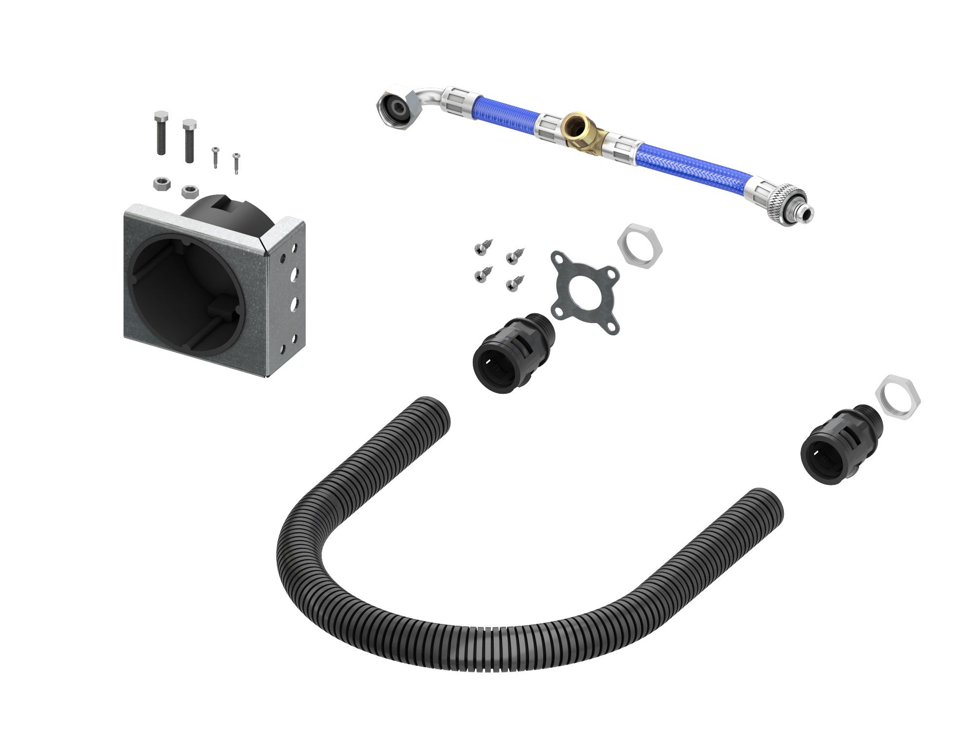Монтажный комплект TECE для подключения сидения-биде Geberit AquaClean 8000/8000plus