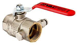 Кран шаровой Valtec 3/4" с дренажом и воздухоотводчиком