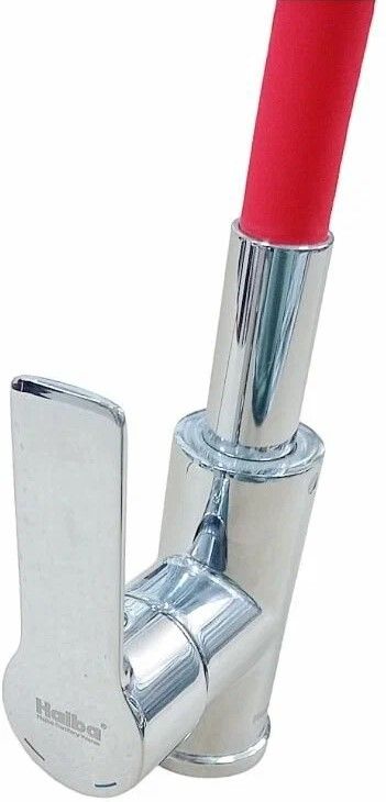 Смеситель для мойки HAIBA HB70112-6 красный, гибкий излив 1/2 - фото 4