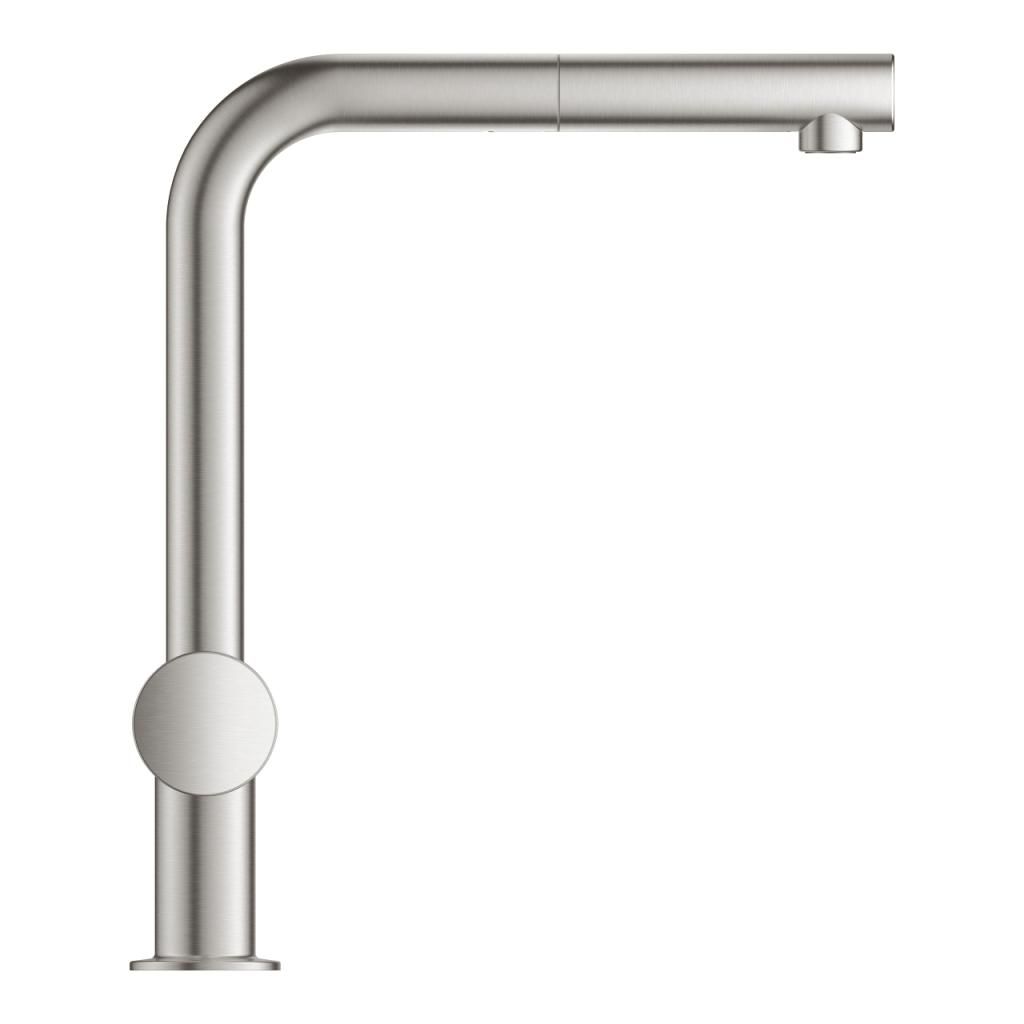 Смеситель для мойки GROHE BLUE MINTA PURE вытяжной излив, под фильтр 31721DC0 - фото 2