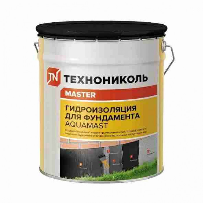 Мастика битумная ТехноНИКОЛЬ AquaMast, 18 кг