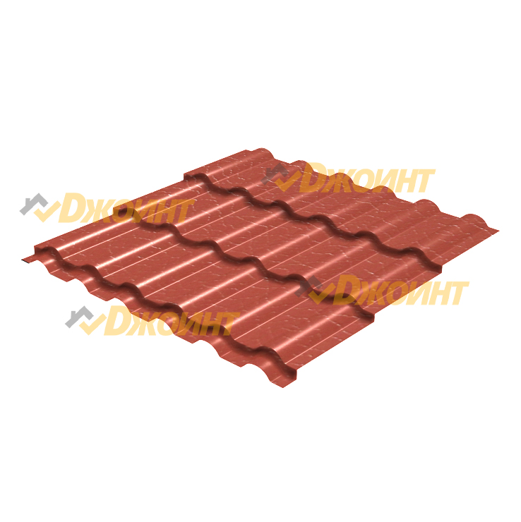 Металлочерепица ДЮНА 35 0,5 Solano 30 Terracota терракотовый