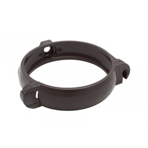 Хомут трубы круглый D80 FINEBER RAL 8017 коричневый