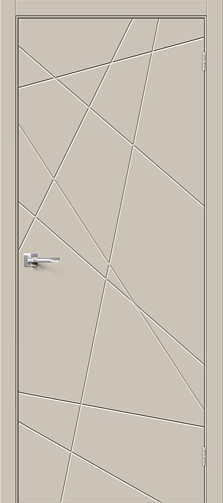 Дверь межкомнатная полотно Граффити-5 эмаль Creamy 2000x600 мм
