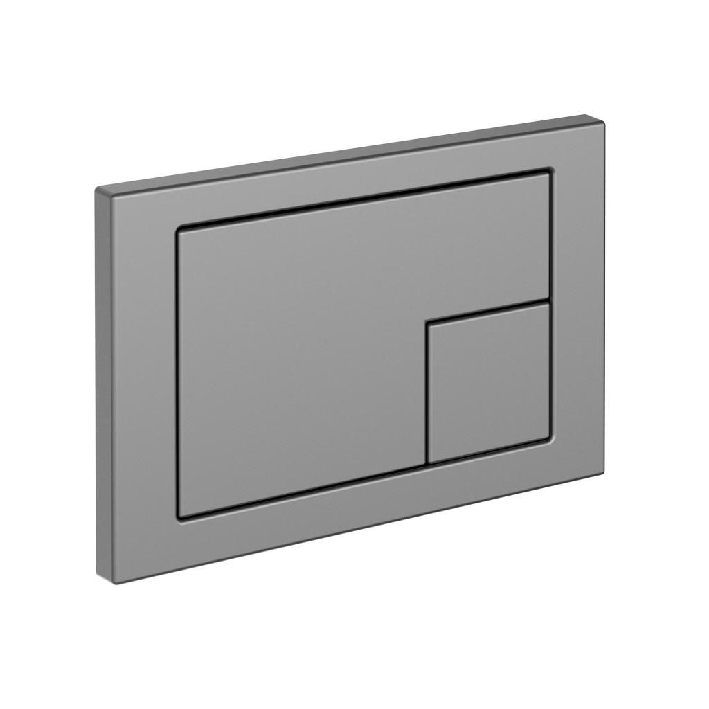 Клавиша двухкнопочная CERSANIT CORNER хром матовый 64107 - фото 2