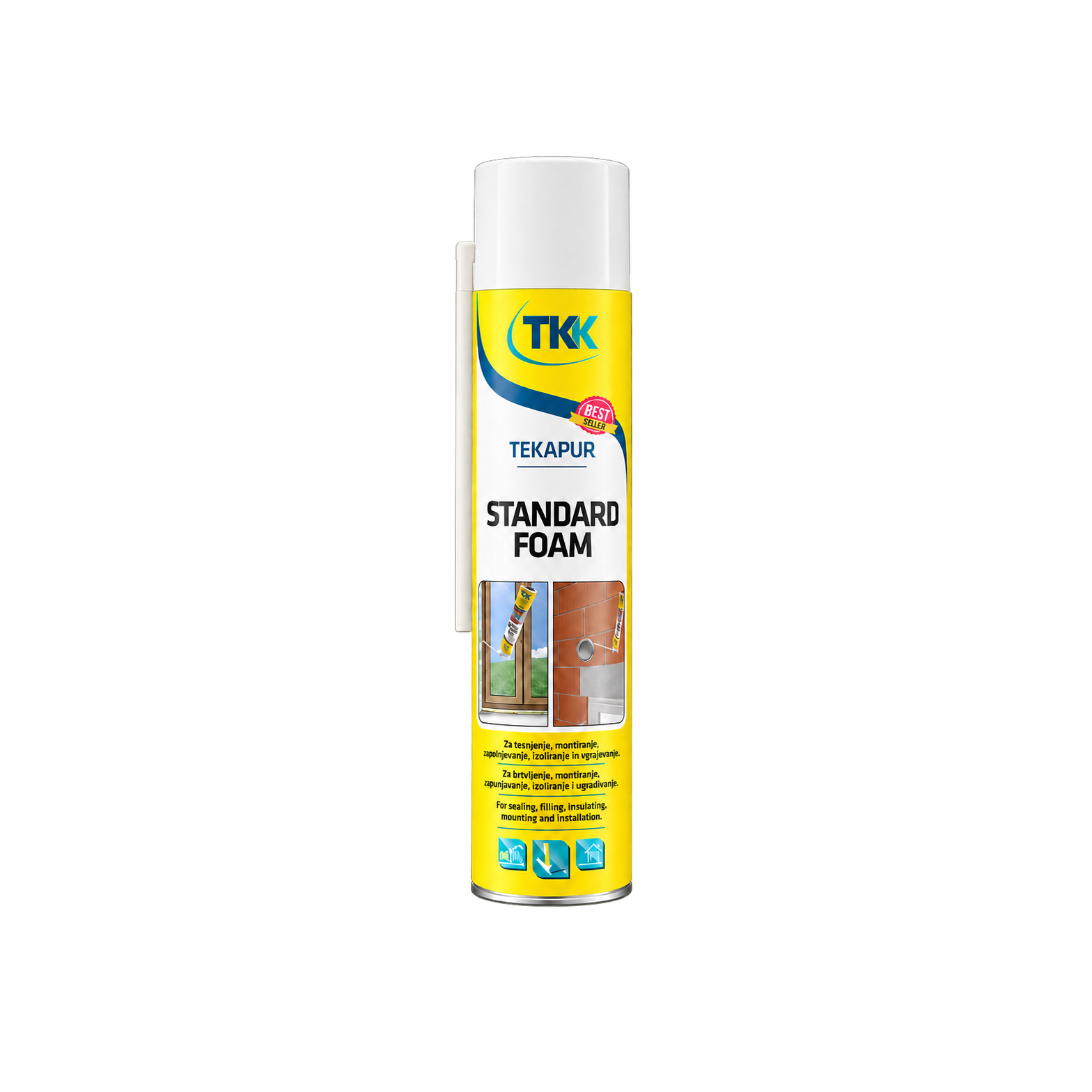 Пена монтажная бытовая Tekapur Standard Spray TKK 250 мл