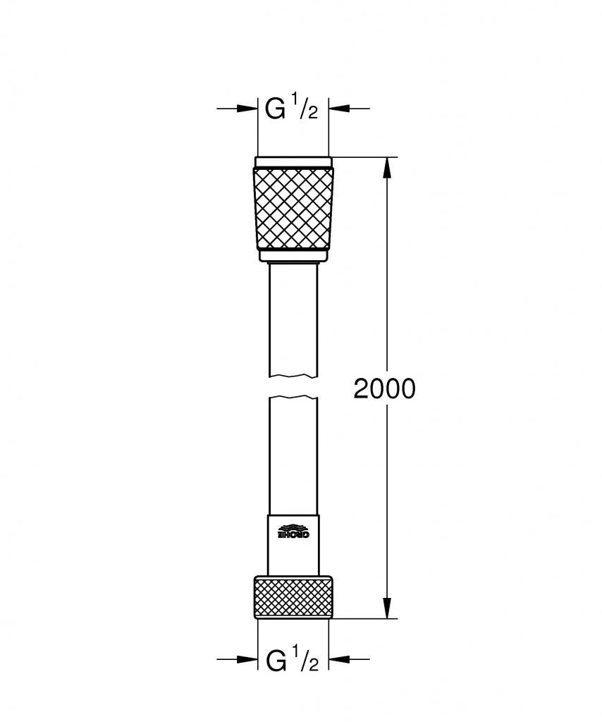 Шланг для душа GROHE RELEXA FLEX 200 см 28155001 - фото 2