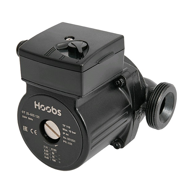 Насос циркуляционный CT 25-60S 130мм 100Вт 1х230В 50Гц (без гаек) Hoobs