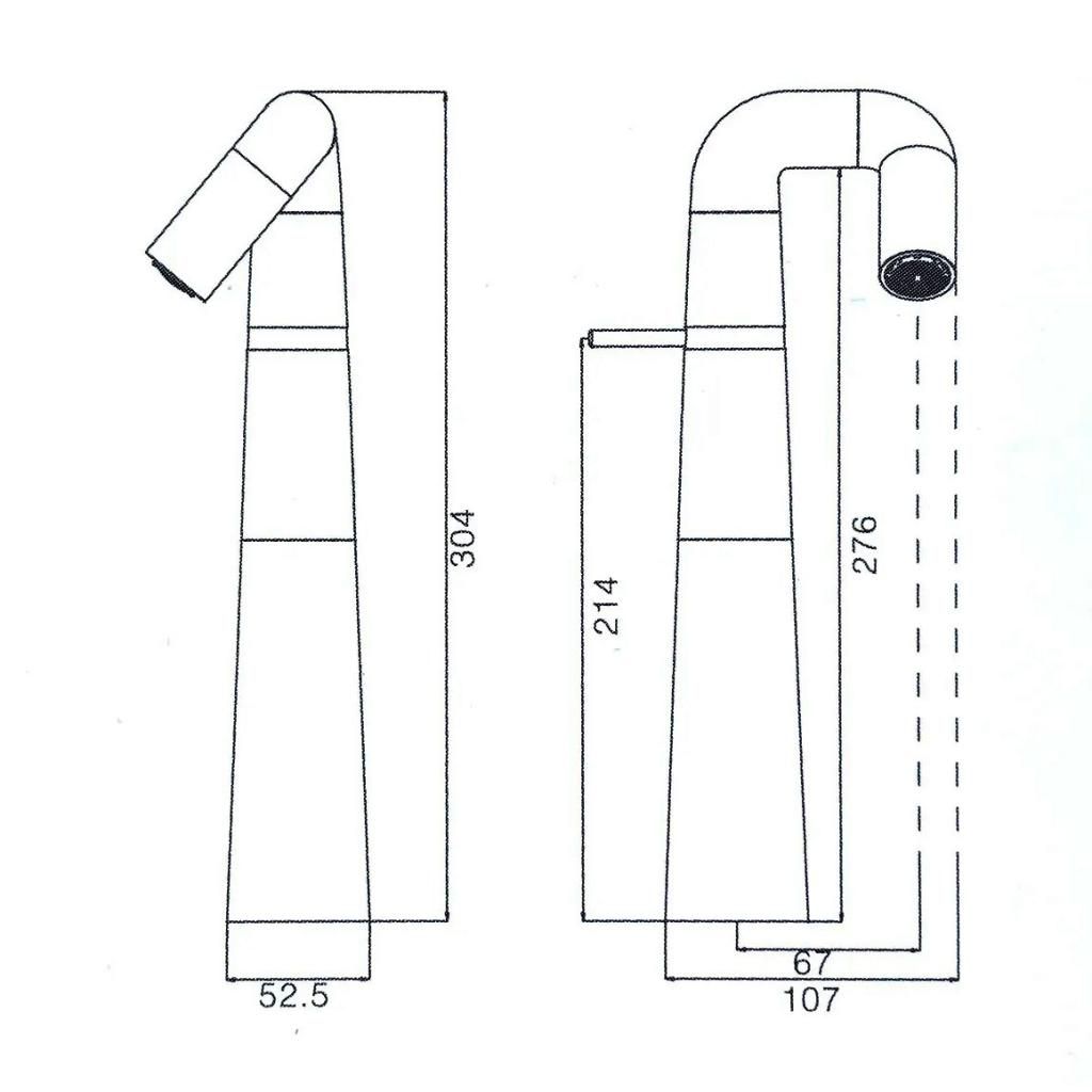 Смеситель для умывальника HAIBA HB11813-7 черный 1/2 - фото 2