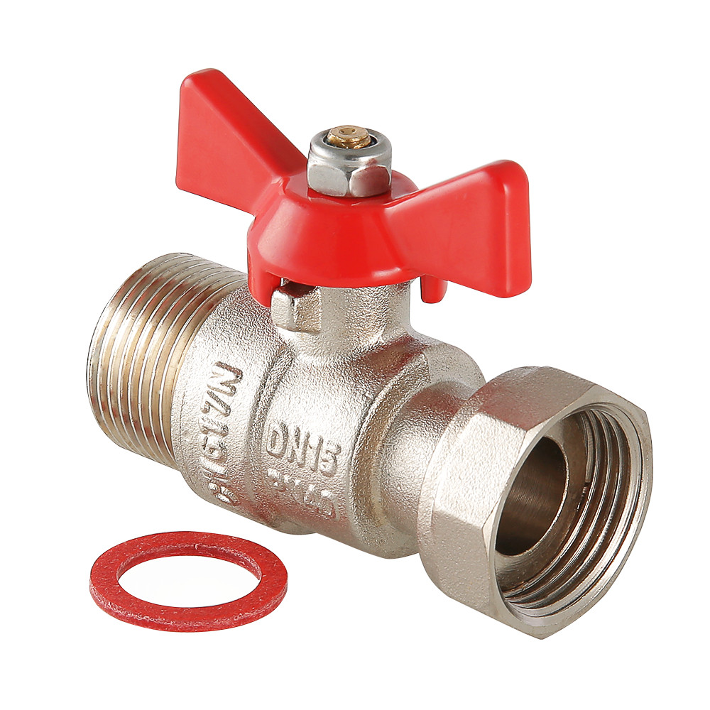 Кран шаровой с накидной гайкой Valtec 3/4", внутренняя-наружная резьба