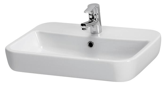 Умывальник Cersanit CASPIA 60 SQUARE с отверстием для смесителя, мебельный