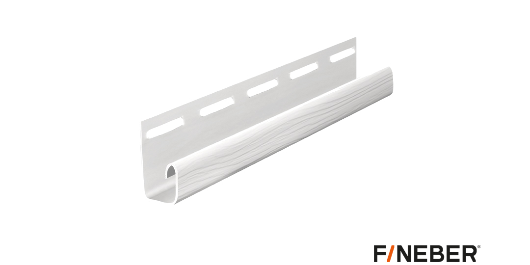Профиль для сайдинга Fineber J-профиль CLASSIC COLOR Белый